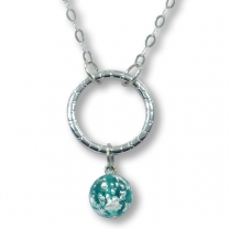 Murano Glass Necklet - Brina Aquamarine