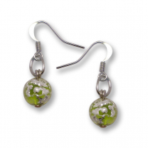 Murano Glass Earrings - Brina Lime