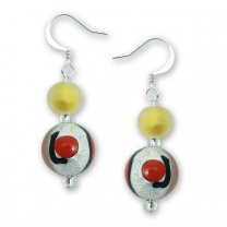 Murano Glass Earrings - Alina Rosso