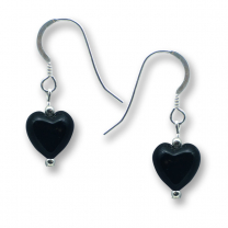 Murano Glass Heart Earrings - Gaia