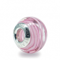 Murano Glass charm bead - Undici-pink