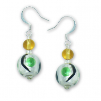 Murano Glass Earrings - Alina Verde