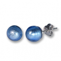 Murano Glass Stud Earrings - Esta Azure