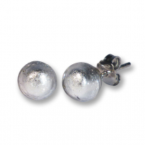Murano Glass Stud Earrings - Esta Silver