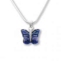 Murano Glass Butterfly Pendant – Farfalle Viola