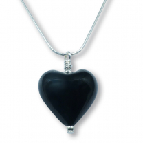 Murano Glass Heart Pendant - Gaia