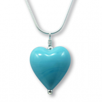 Murano Glass Heart Pendant - Julietta