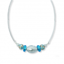 Murano Glass necklace – Oliva Silver
