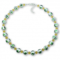 Murano Glass Necklace - Alina Verde