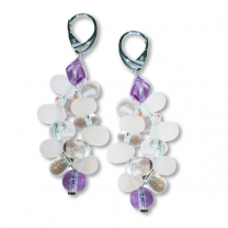 Murano Glass Earrings - Piera Coral