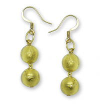 Murano Glass Earrings - Gianna Gold