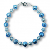 Murano Glass Bracelet - Esta Azure