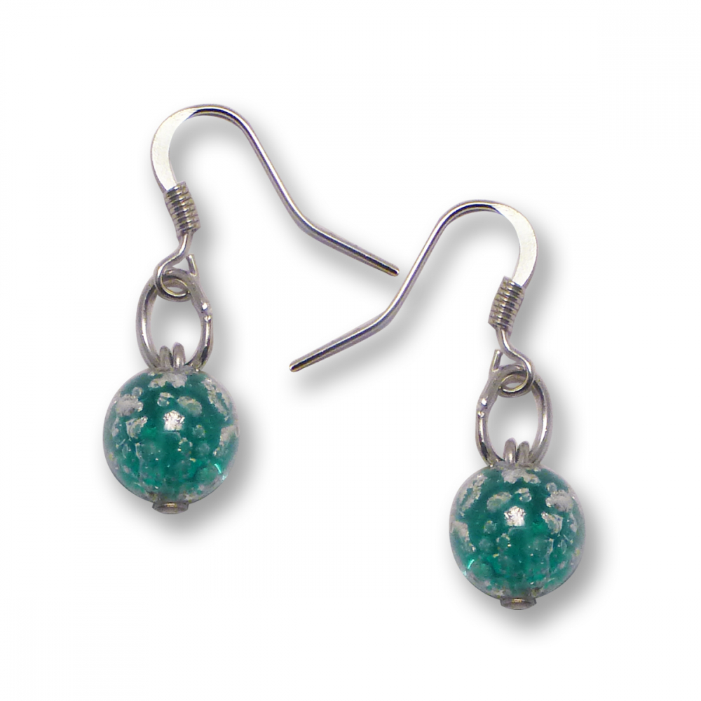 Murano Glass Earrings - Brina Aquamarine Photo