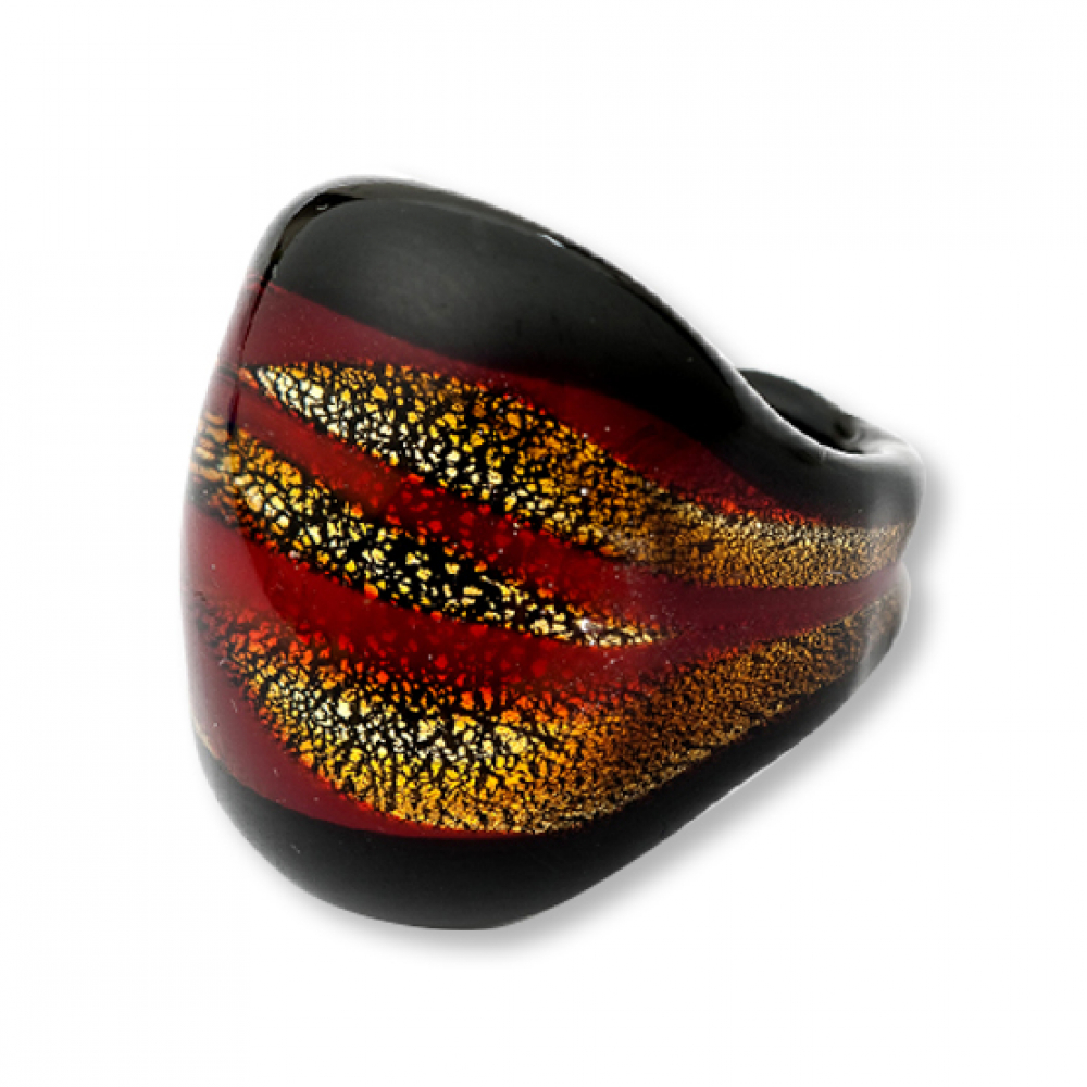 Alda Rosso Gold Murano Ring Photo