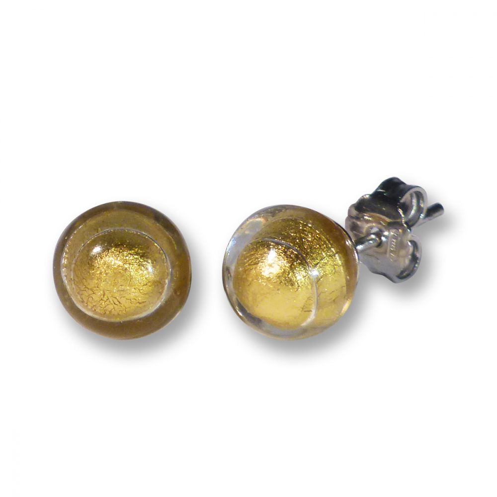 Murano Stud Earrings - Esta Gold Photo