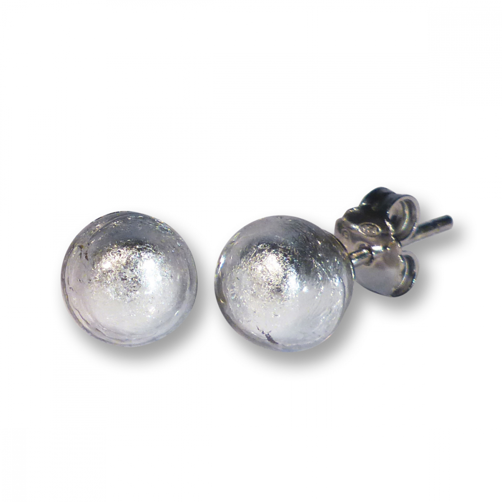 Murano Glass Stud Earrings - Esta Silver Photo