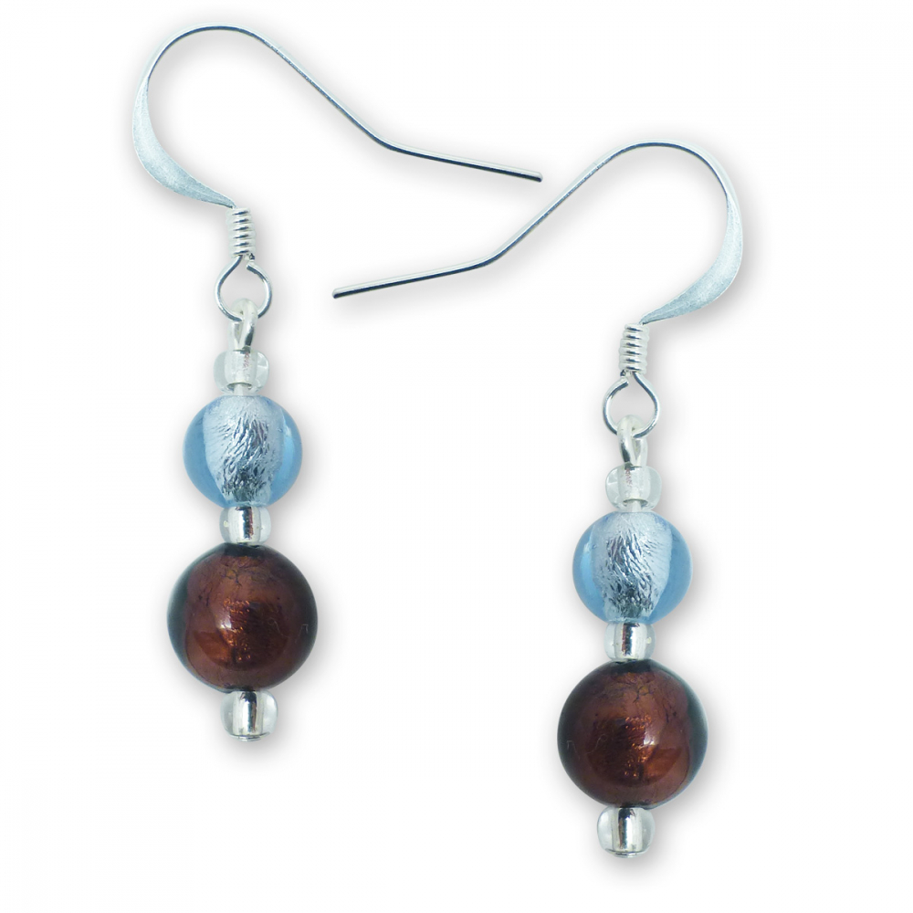 Murano Glass Earrings - Esta Ruby Photo