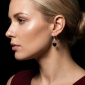 Murano Glass Heart Earrings - Gaia Photo