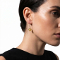 Murano Glass Heart Earrings - Esta Gold Photo