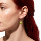 Murano Glass Heart Earrings - Esta Mela Verde Photo