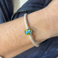 Murano glass charm bead nappa leather bracelet - Venezia Quarantadue Photo