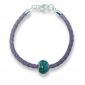 Murano glass charm bead nappa leather bracelet - Venezia Sessanta Photo