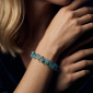 Murano Glass Bracelet - Piera Ice Blue Photo