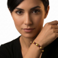 Murano Glass bracelet – Gianna Gold/Burgundy Photo