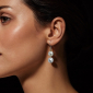 Murano Glass earrings - Gianna Silver Photo