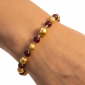 Murano Glass bracelet – Gianna Gold/Burgundy Photo