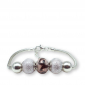 Murano glass charm bead silver bracelet - Palermo Photo