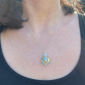 Murano Glass Pendant Necklace - Julietta Gold/Turquoise Photo