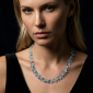 Murano Glass Necklace - Piera Ice Blue Photo