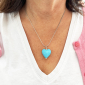 Murano Glass Heart Pendant - Julietta Photo