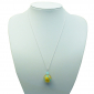 Murano Glass Pendant Necklace - Julietta Gold/Turquoise Photo