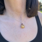 Murano Glass Pendant Necklace - Julietta Gold/Burnt Bronze Photo