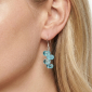 Murano Glass Earrings - Piera Ice Blue Photo