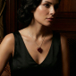 Murano Glass Heart Pendant - Esta Rosso Zebrato Photo