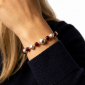 Murano Glass bracelet – Gianna Silver/Burgundy Photo