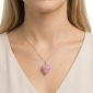Murano Glass Heart Pendant - Esta Fili Cerise-Pink Photo