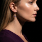 Murano Glass Heart Earrings - Esta Resina Photo