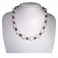 Murano Glass Necklace - Luna Silver Matt Photo