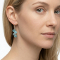 Murano Glass Earrings - Piera Ice Blue Photo