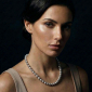 Murano Glass necklace - Gianna Silver Photo