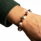 Murano Glass bracelet – Gianna Silver/Burgundy Photo