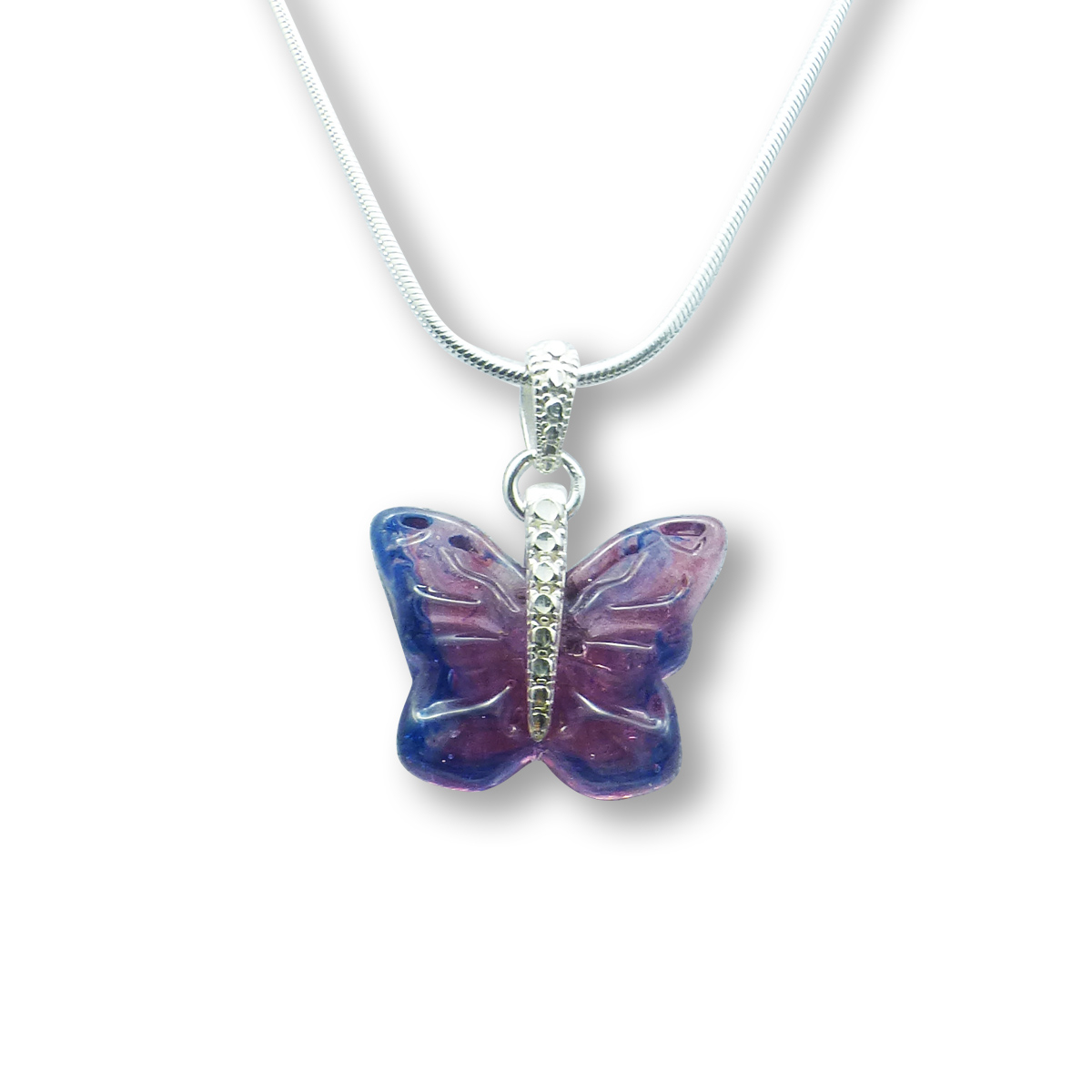 Glass butterfly pendant Clearance